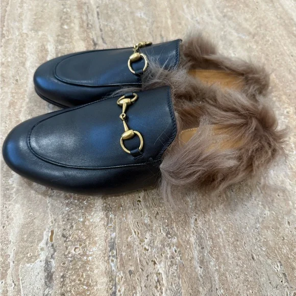 NWOB Gucci Princetown Genuine Shearling Loafer Mule size 36 - Picture 8 of 9